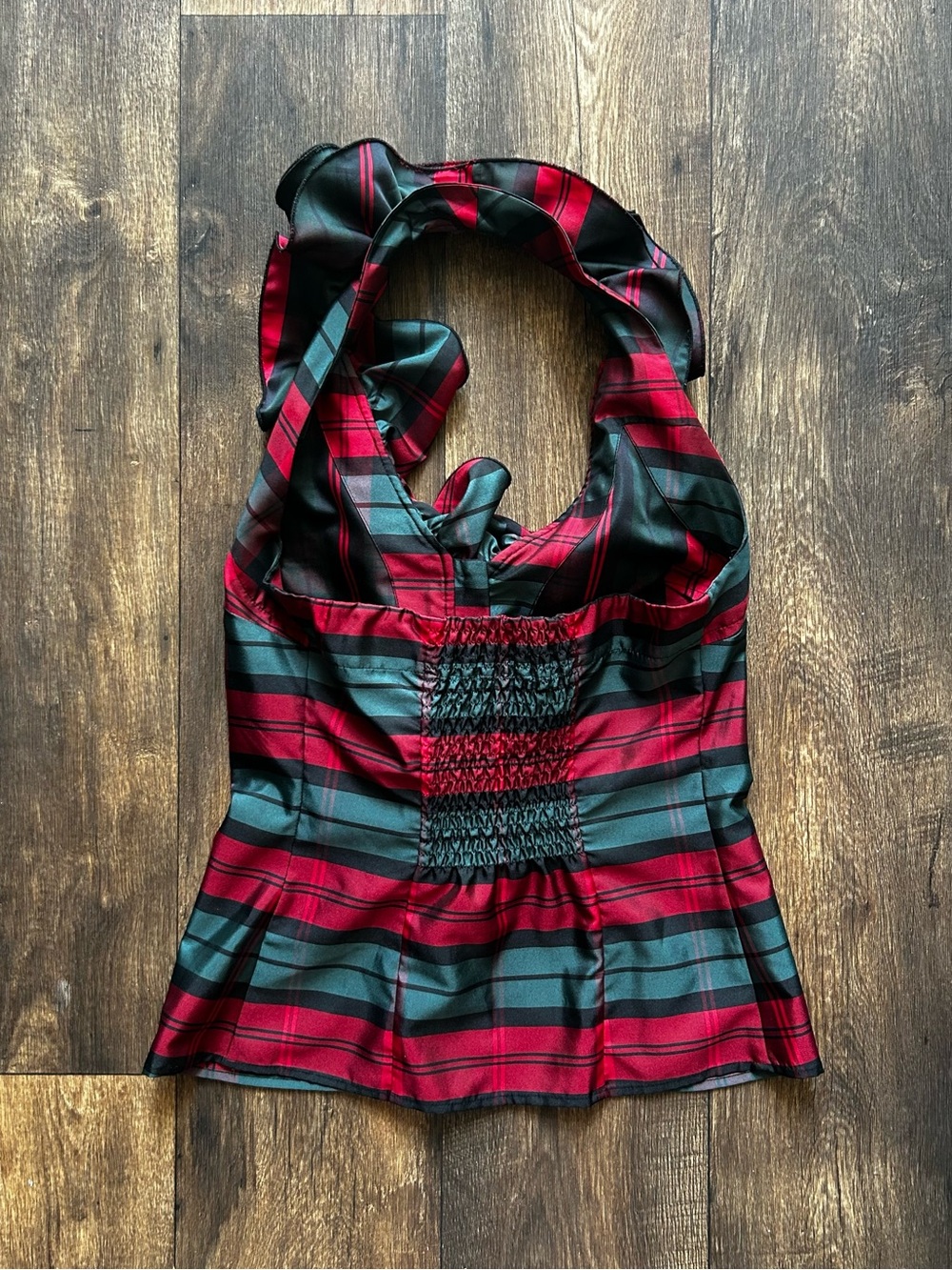Plaid Halter Top - Picture 2 of 4